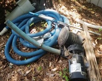 pool accessories, filter and hose