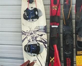 Club Sol paddleboard $50, water skis.