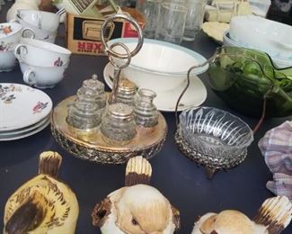 Glassware, decor, dishes, figurines, lots of fun stuff!