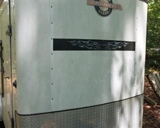 front of 10' x 6' enclosed cargo trailer, plywood interior.