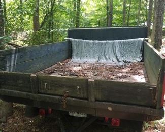 back of 1970 dump truck