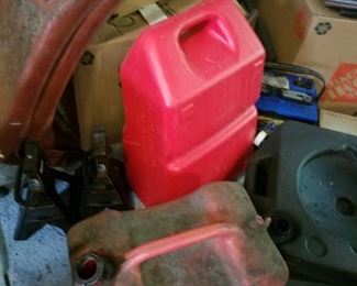 Gas cans, ramps