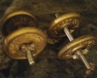 Dumb bells weights. Set of 2