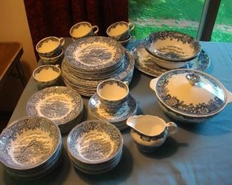 English Village dinnerware - service for 8.  There are nice completer pieces too.  68 pieces in all.