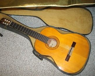 Maya guitar with case.  There's a second one too but didn't get a picture of that one yet.
