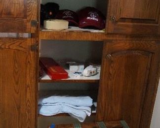 OU hats-new, luggage rack, misc