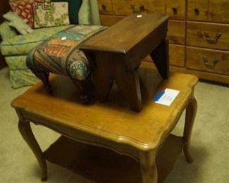 foot stools, small coffee table