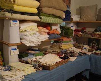 towels, blankets, tablecloths, doilies, hand towels, dish cloths and more