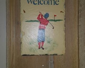 Welcome Golf Sign
