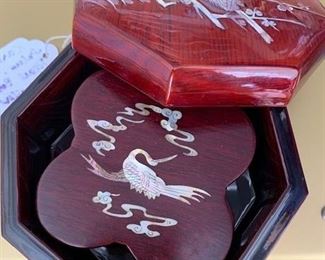 Korean Inlay Coaster Set