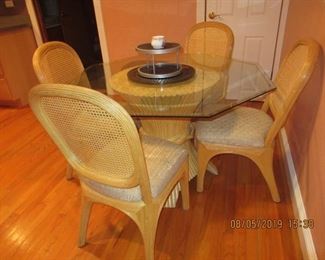 lovely rattan table and chairs