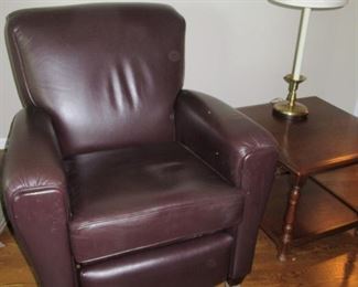 THE  MOST COMFORTABLE RECLINER, A BROWN REAL LEATHER BY BARCA LOUNGER