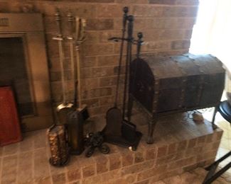 Fireplace tool sets