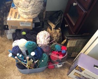 Yarn and crochet needles