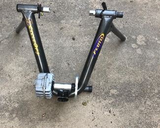 Indoor bike exercise stand