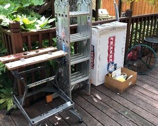Workmate,  ladder, new-in-box kitchen sink & more