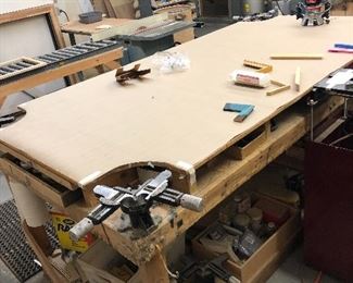 Work Table, 45 Degree Angle Vices (4 sets available)