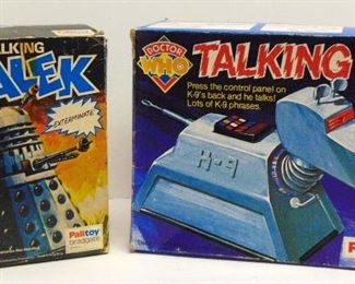 RARE  DR. WHO TALKING DALEK & K-9 PALITOY BBC ORIGINAL BOX