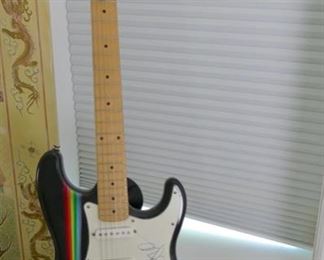  Pink Floyd guitar signed by Roger Waters.