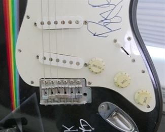  Pink Floyd guitar signed by Roger Waters. 