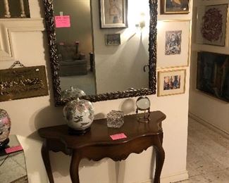 Country French console table