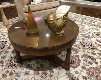 Small round Mid Century coffee table