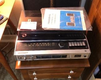 Vintage Panasonic stereo and hi-fi with record player