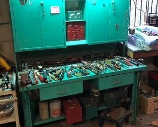 Industrial tool bench very cool!