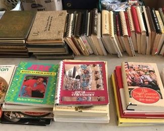 Wonderful collection of vintage cookbooks. 