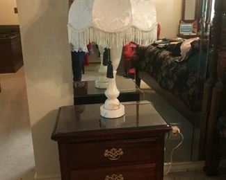 Matching Pair of huge ALABASTER lamps