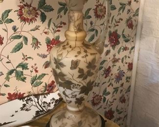 Gorgeous EWER lamps matching pair.