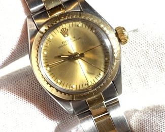 ladies rolex 18k/ss watch