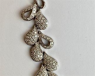diamond teardrop necklace