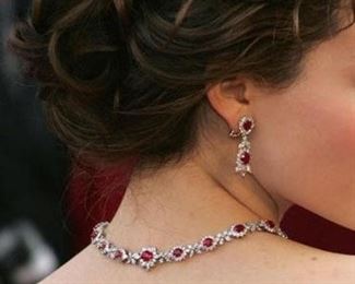 Bokara Bespoke diamond and ruby necklace