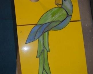 Stained Glass Parrot