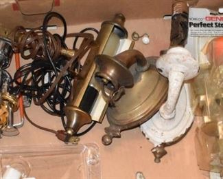 Vintage Lights and Parts Wall Scounces Toll Bar Hook