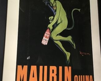 Maurin Quina Le Puy France - Vintage 1906 Reprint Poster