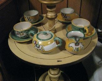 Argilla pottery tea set, Italy