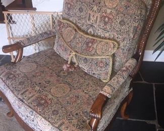 spotless upholstered oversized chair --super comfortable
