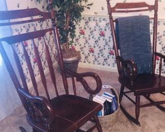 matching oak rockers