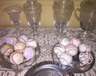 Signed LSU baseballs
