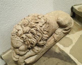 Shhhhhhh! This lion is sleeping!