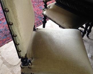 Each chair is finished with great detail . . .