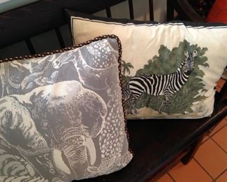 Wild animal pillows