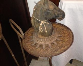 Iron horse head