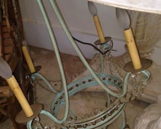 Robin egg blue chandelier