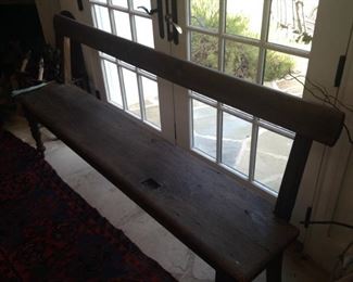 Wooden bench