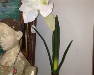Vintage Santos; artificial amaryllis