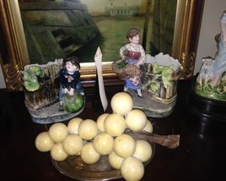 Alabaster cluster of grapes in beautiful creamy hues