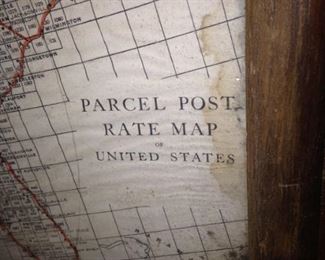 Parcel Post Rate Map of the USA